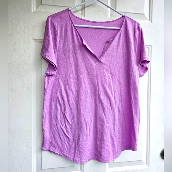 Loft women's large V accent T-shirt - Picture 1 of 8